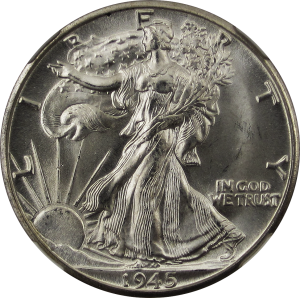 Walking_Liberty_Half_Dollar_1945D_Obverse